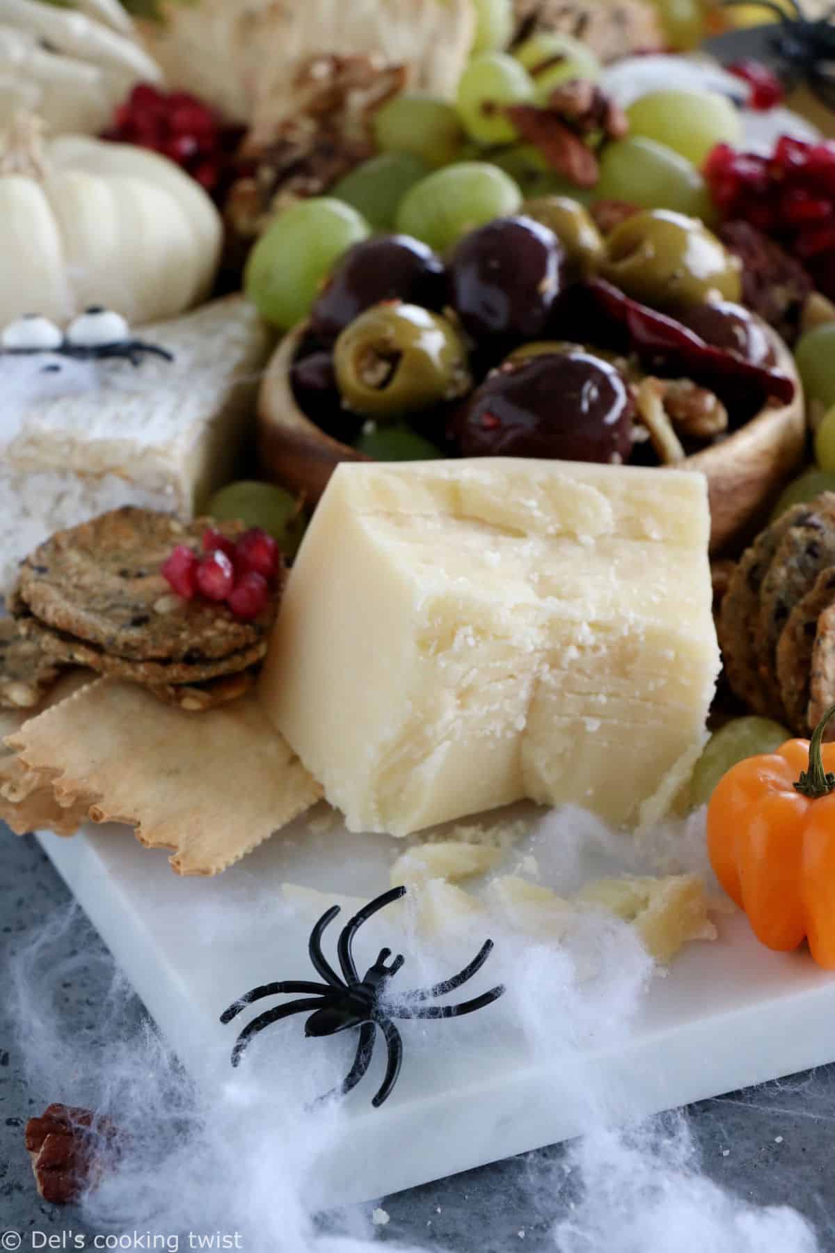 This killer vegetarian Halloween grazing board is a fun and spooky way to get you into the Halloween spirit.