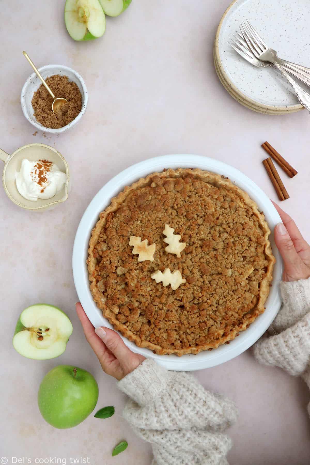 This Chai Spiced Dutch Apple Pie has become one of my favorite apple recipe together with the Classic Apple Pie.