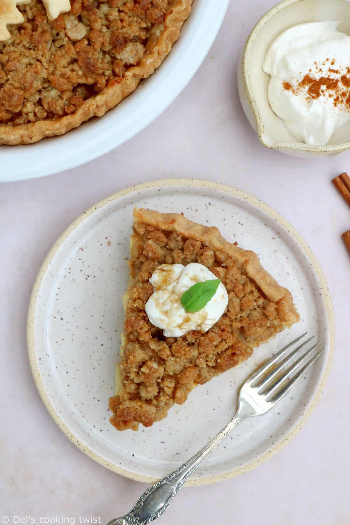 La Dutch apple pie aux épices chai est un dessert ultra gourmand qui reprend le principe de l'apple pie américaine mais qui est encore plus simple à réaliser.