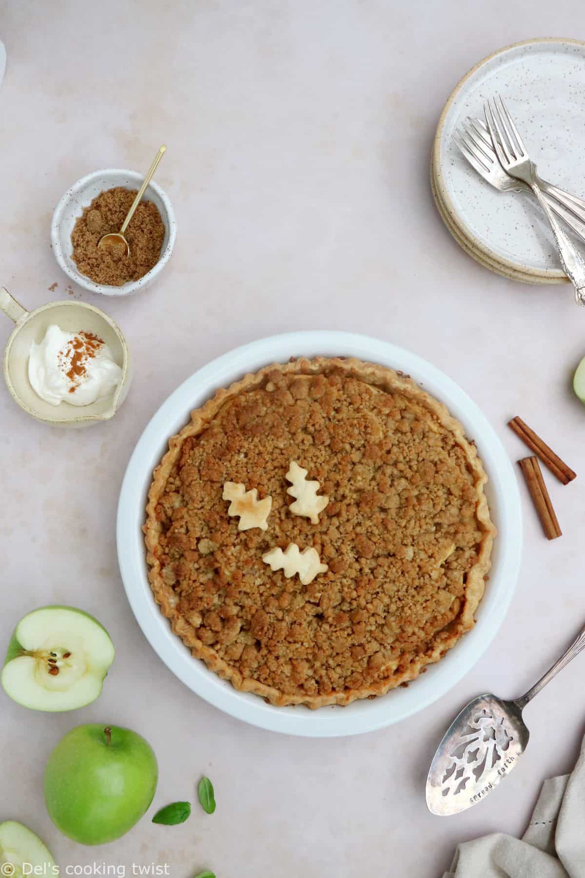 This Chai Spiced Dutch Apple Pie has become one of my favorite apple recipe together with the Classic Apple Pie.