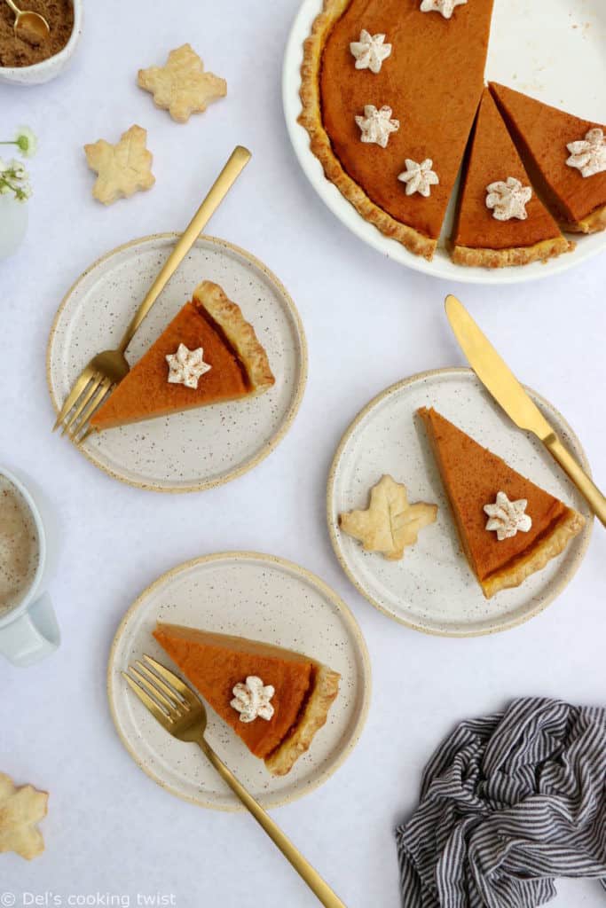 La tarte aux patates douces (sweet potato pie) est un dessert américain typique de Thanksgiving et une excellente alternative à la traditionnelle pumpkin pie.