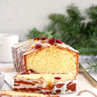 This easy orange cranberry pound cake is rich, buttery, subtly flavored with orange and loaded with dried cranberries.