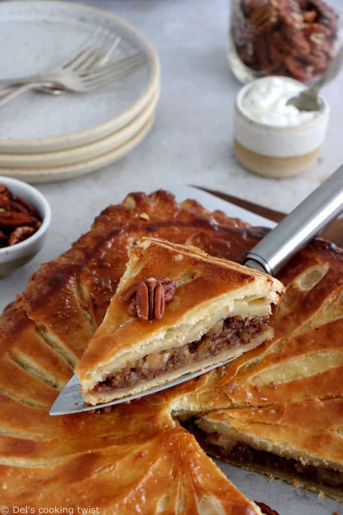 Galette des rois with a semolina cake and apples! 