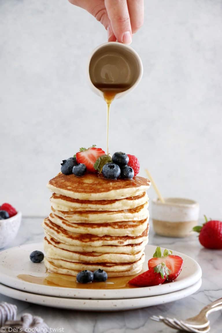 Easy Fluffy American Pancakes Del's cooking twist