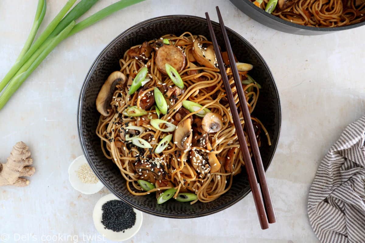 Nouilles soba aux champignons séchés pour 2 personnes - Recettes - Elle à  Table