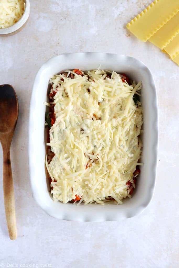 These spinach and mushroom lasagna make for the best vegetarian lasagna recipe.