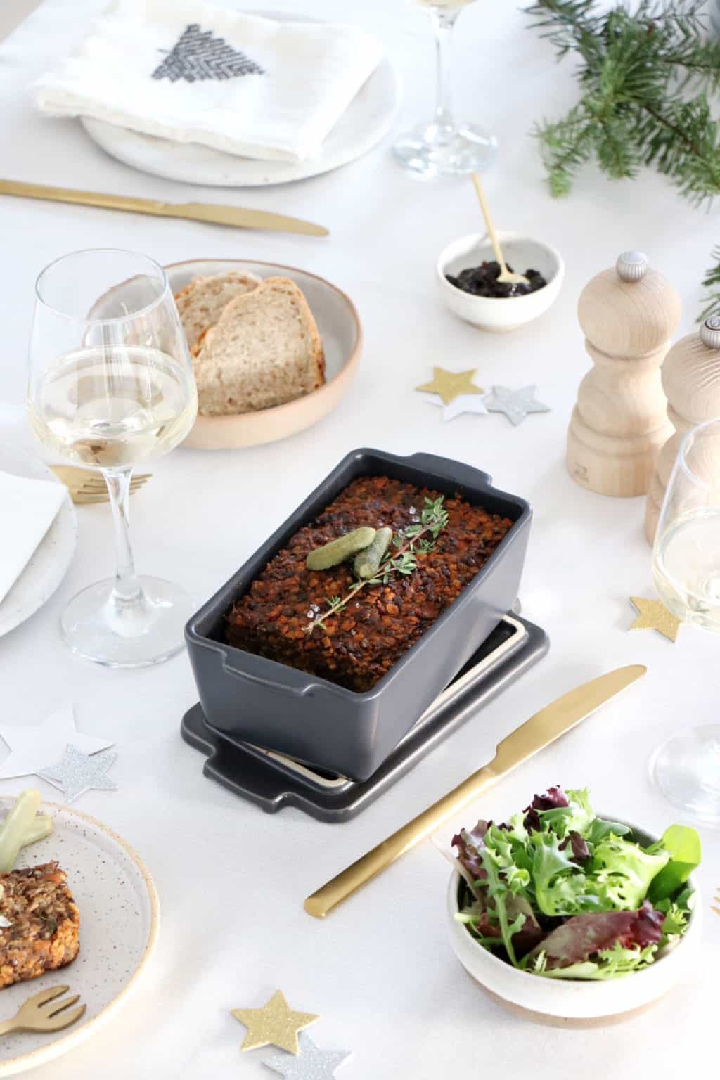 Vegan Lentil Meatloaf (Lentil Terrine) Del's cooking twist