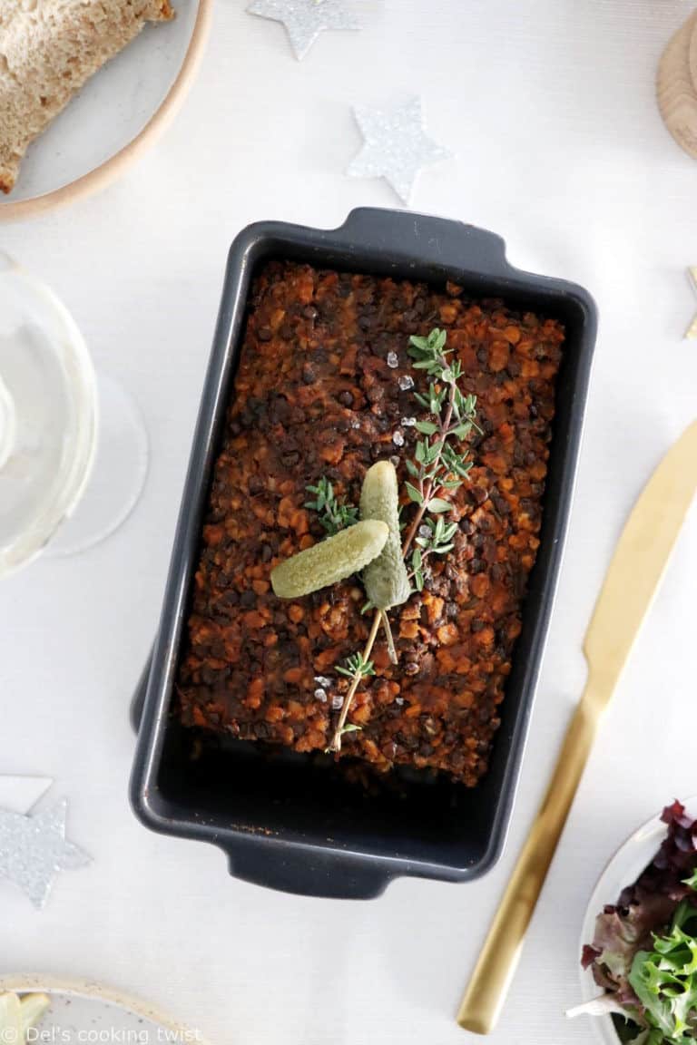 Vegan Lentil Meatloaf (Lentil Terrine) Del's cooking twist
