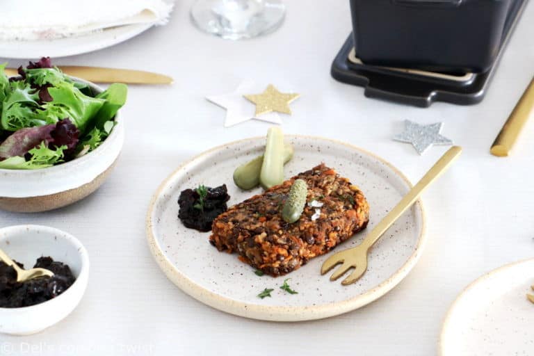 Vegan Lentil Meatloaf (Lentil Terrine) Del's cooking twist