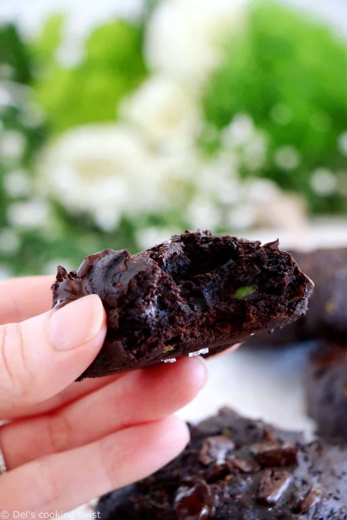 Rich, fudgy, with an intense chocolate flavor, these healthy chocolate avocado cookies are the answer to your chocolate cravings.