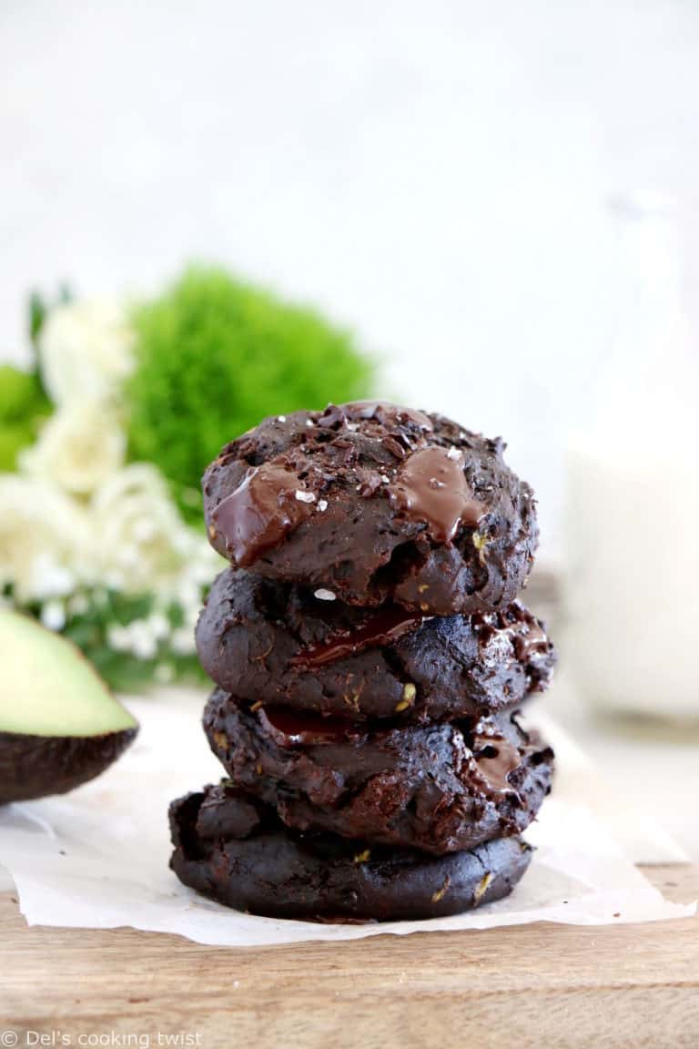Healthy Chocolate avocado cookies Del's cooking twist