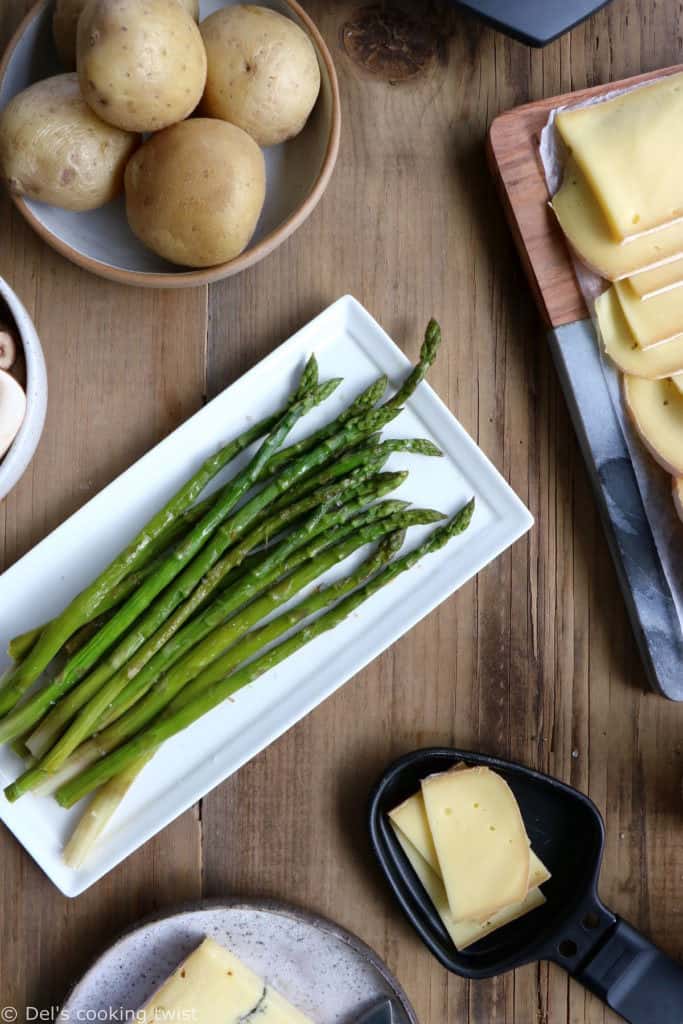 Learn how to host a vegetarian raclette dinner party at home, with veggie suggestions and how to prepare them, playing with spices and other add-ons to make it a feast!