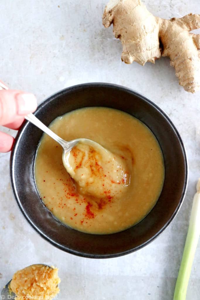 These miso roasted sweet potatoes are super crispy, spicy, sweet, and served with an incredible Japanese-inspired miso sauce, loaded with umami flavors.