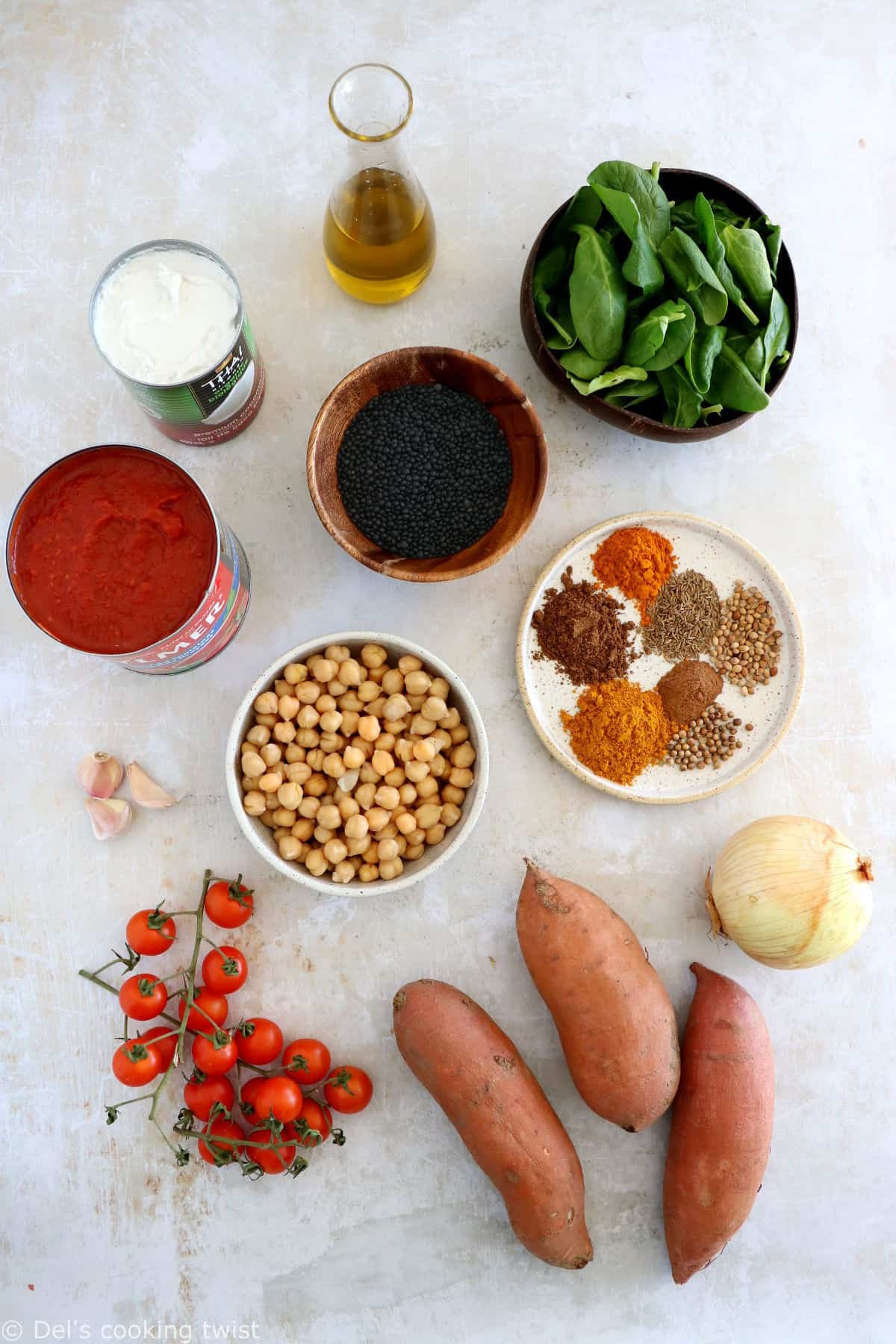 This lentil, chickpea and sweet potato curry is vegan, gluten-free, and a makes a great healthy weeknight meal.