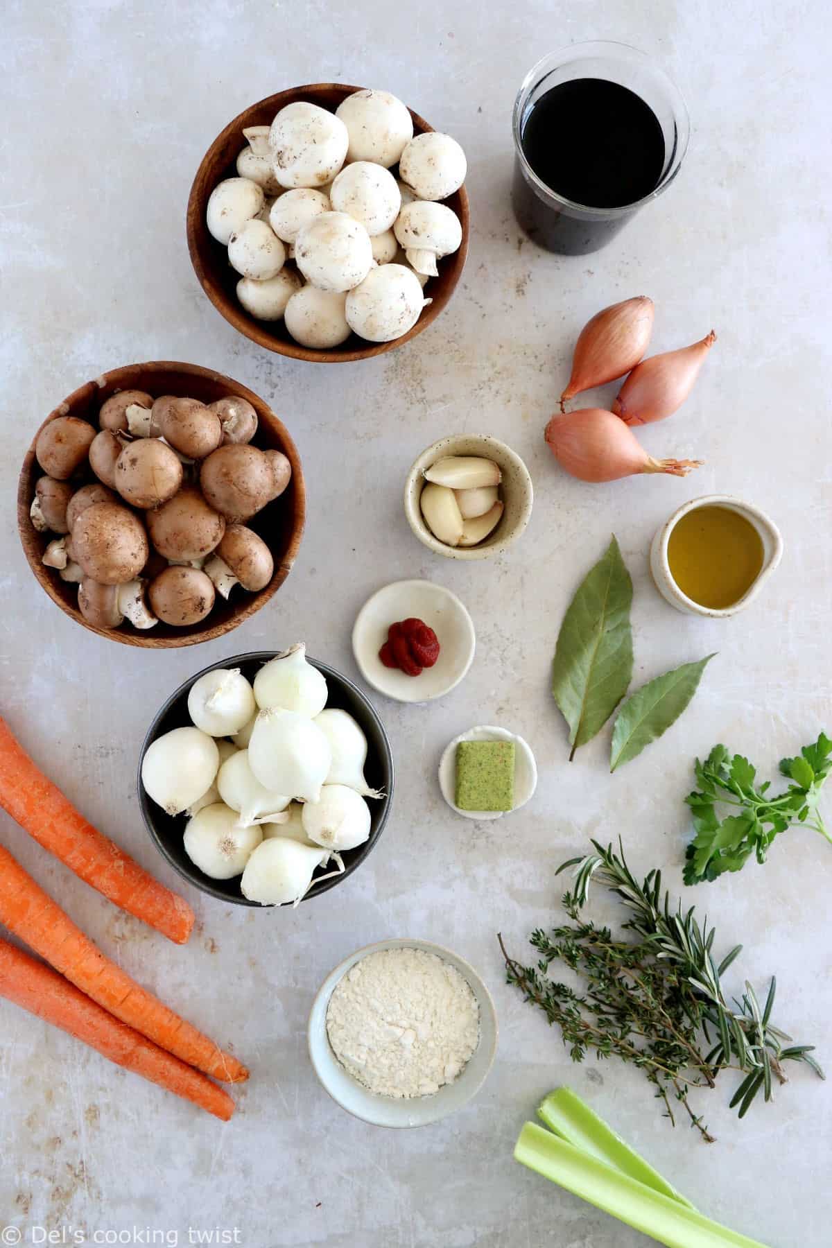 This rich and saucy mushroom bourguignon is a wonderful vegetarian stew, loaded with comforting and hearty flavors.