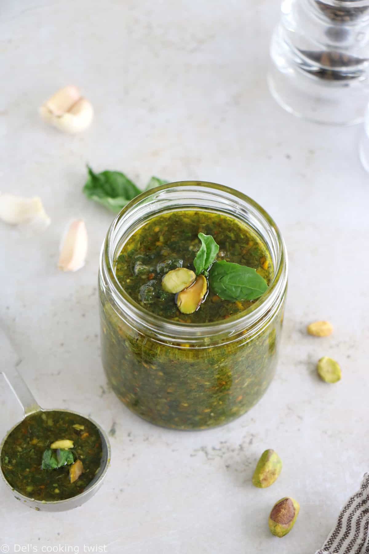 Pesto de pistaches - Del's cooking twist