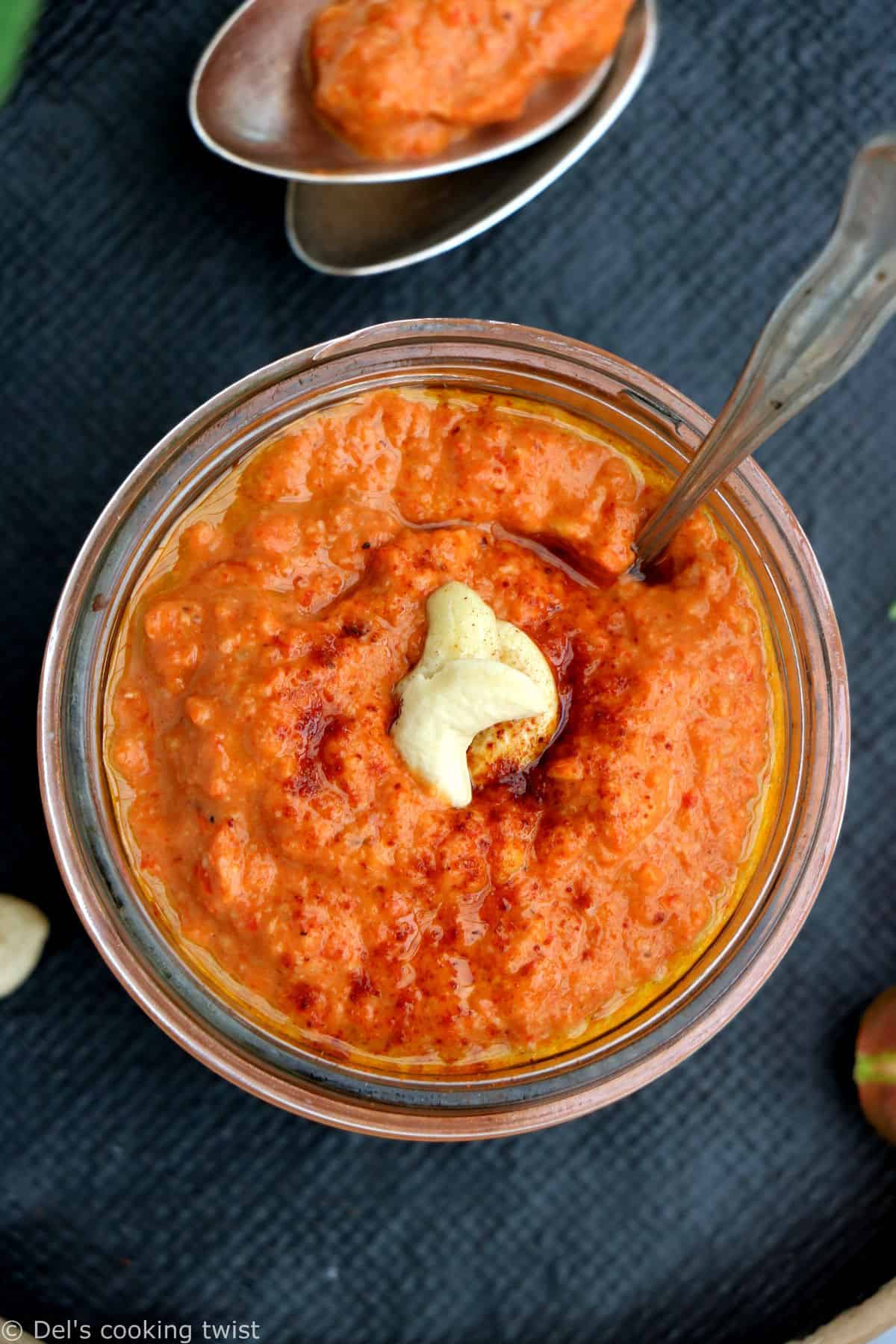 This rich and creamy cashew romesco sauce is nutty, smoky, and adds burst of flavors to any dish.