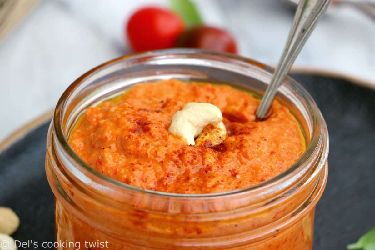 This rich and creamy cashew romesco sauce is nutty, smoky, and adds burst of flavors to any dish.