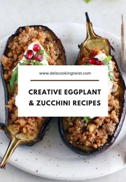 These creative eggplant and zucchini recipe ideas will leave you full of inspiration to use up these summer vegetables while in season.