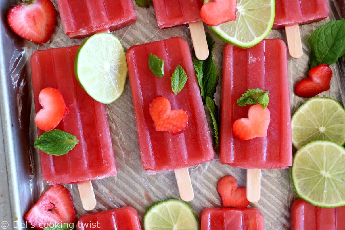 These watermelon popsicles are game-changing. With just 4 simple ingredients and a blender, you get a healthy, fruity, and refreshing summer treat that is also naturally vegan.