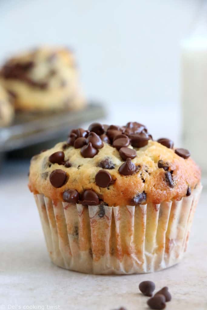 Chocolate Chip Muffins Del's cooking twist