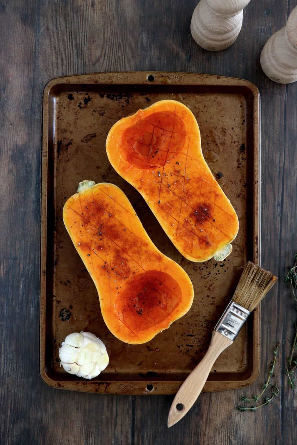 Roasted Garlic Butternut Squash Soup Del's cooking twist