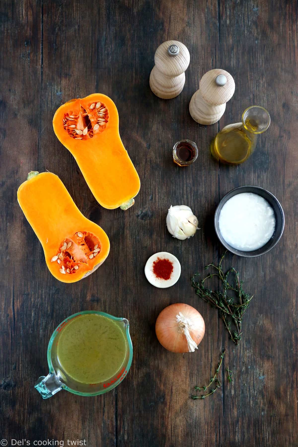 Roasted garlic butternut squash soup is an effortless soup recipe loaded with intense earthy and smoky flavors.