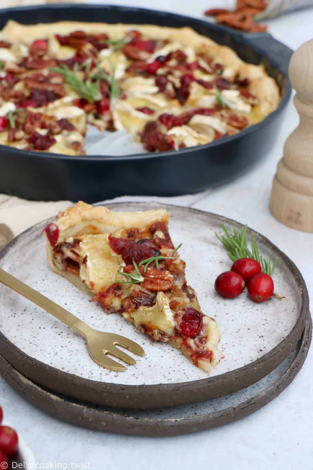 This creamy mushroom pasta bake is a cozy vegetarian comforting casserole, just perfect for a cozy weeknight dinner.This cranberry brie tart prepared with a puff pastry makes for a lovely festive starter for the holidays. It's warm, comforting, and loaded with melting cheese and tangy cranberries.