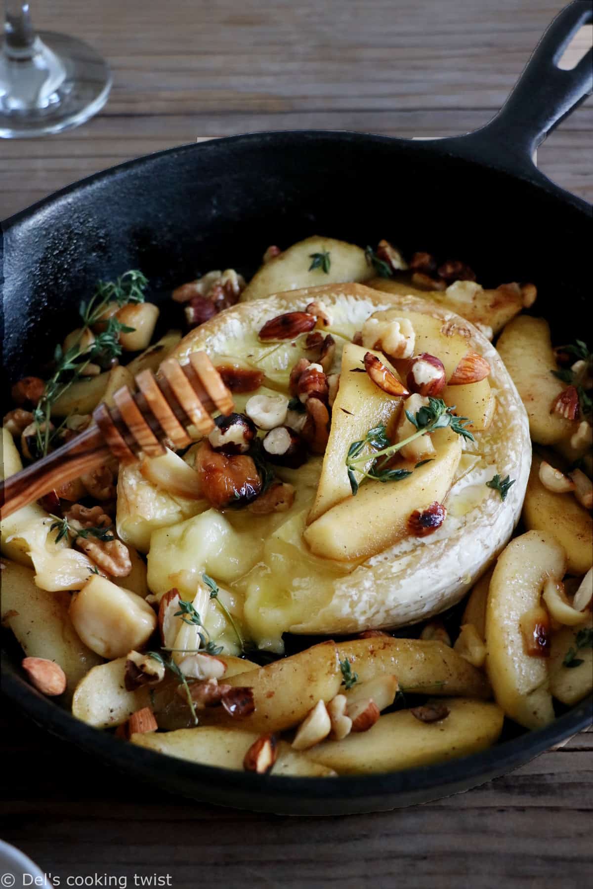 This easy baked Brie with apples, honey and nuts makes a fantastic shareable dish for all cheese lovers.