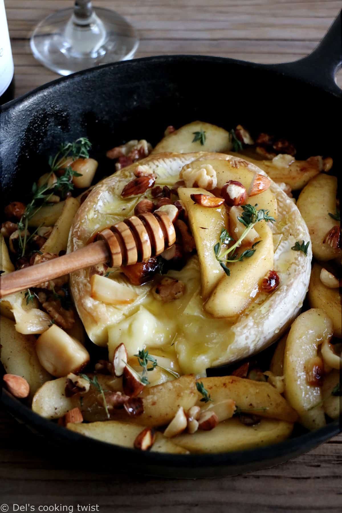 This easy baked Brie with apples, honey and nuts makes a fantastic shareable dish for all cheese lovers.