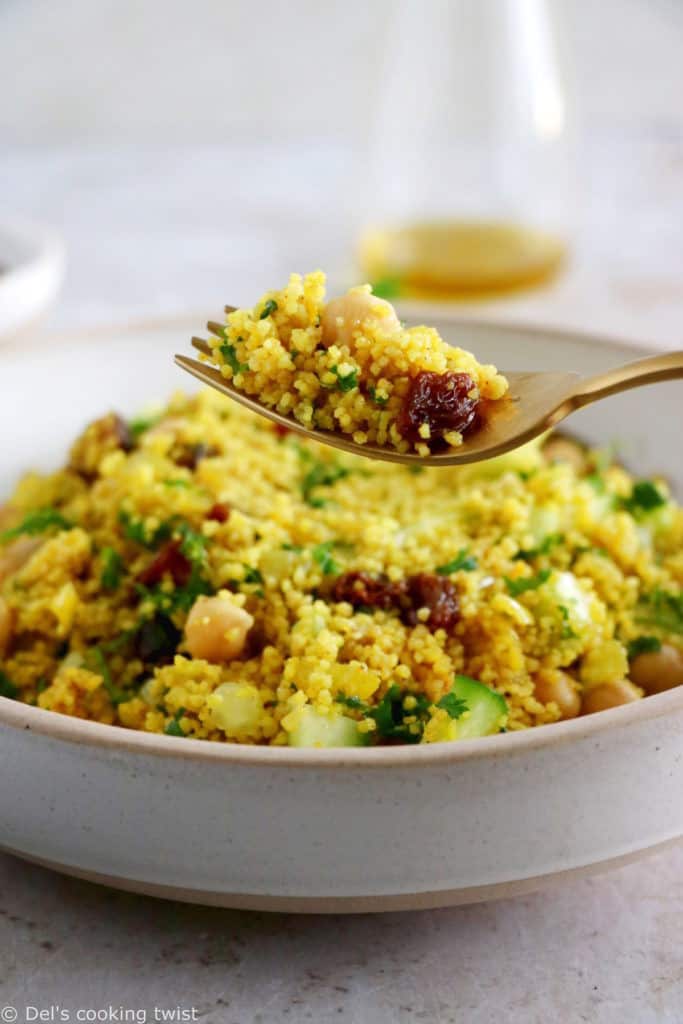 MoroccanInspired Chickpea Couscous Salad Del's cooking twist