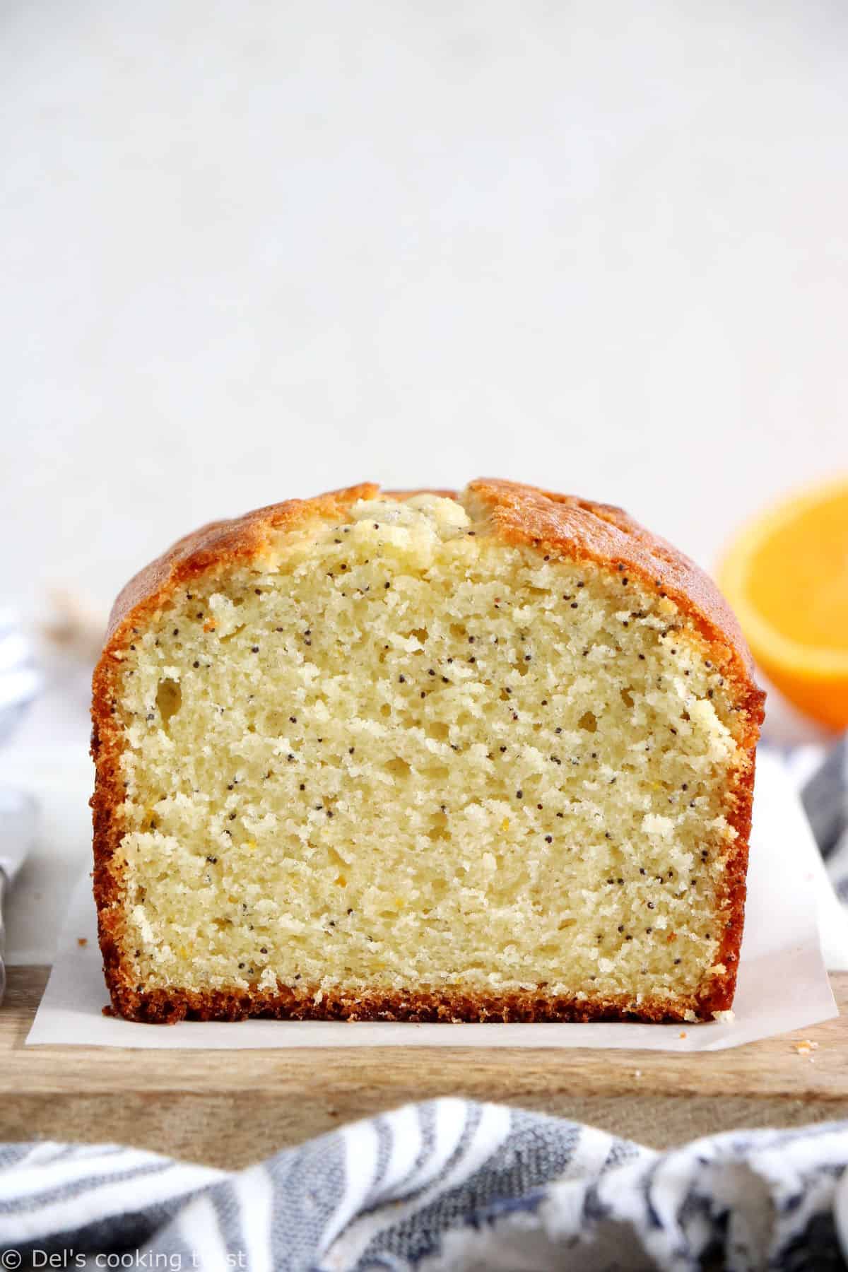 Orange poppy seed yogurt loaf is light, perfectly moist, and loaded with zesty flavors. Quick and easy to make, it's the perfect loaf for an afternoon tea!