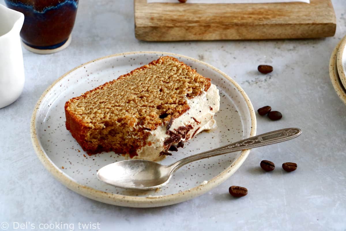 Rich in coffee flavors, this rich and moist coffee loaf cake with espresso frosting will be perfect for an afternoon tea or to serve as a dessert with a cup of coffee. 