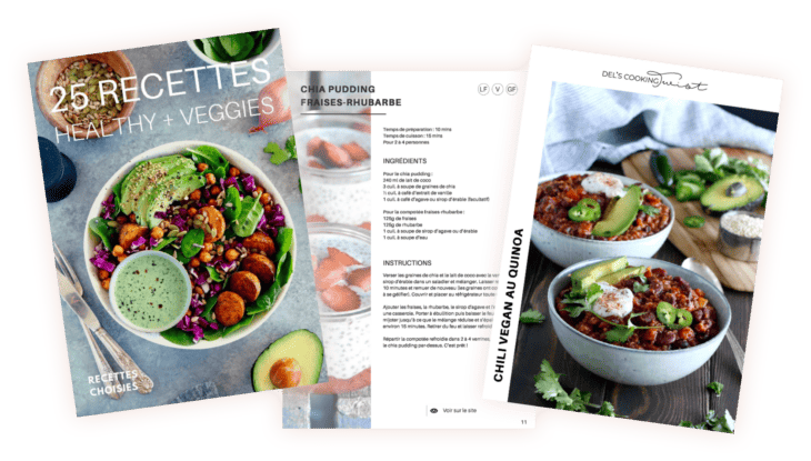 E-book gratuit: 25 Recettes - Healthy + Veggies