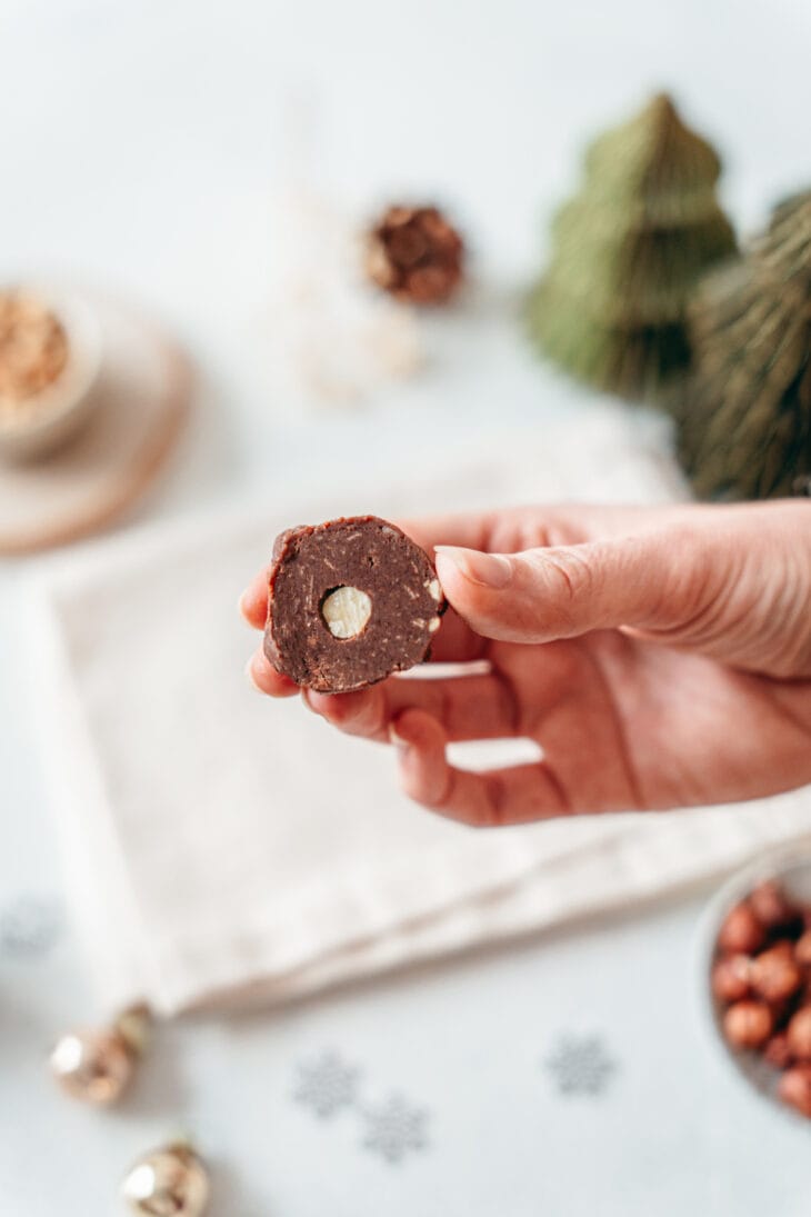 These no-bake chocolate hazelnut truffles are a delightful and festive chocolate treat for the holidays, Valentine's Day, or any special occasion.