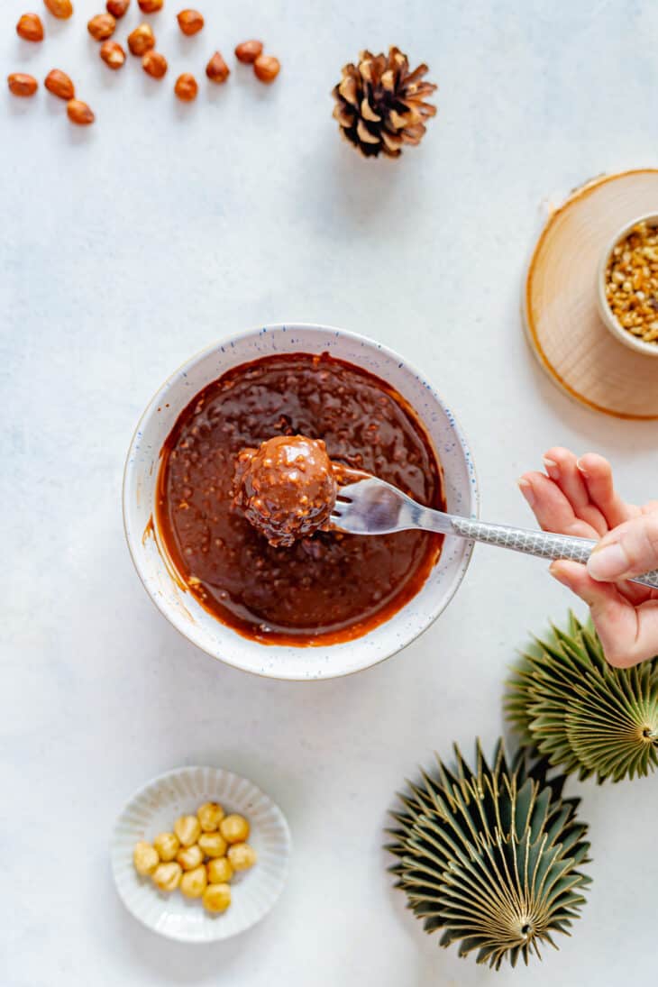 These no-bake chocolate hazelnut truffles are a delightful and festive chocolate treat for the holidays, Valentine's Day, or any special occasion.