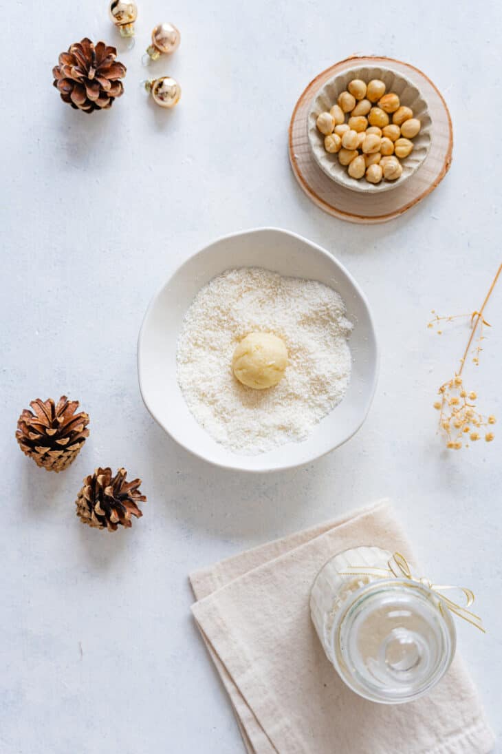 Homemade Raffaello coconut balls are some delicious no-bake coconut confections with a little hazelnut or almond in the center.