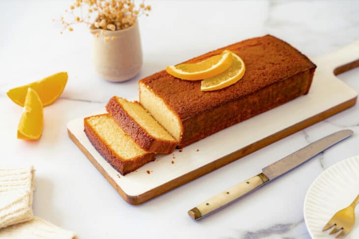Fragrant, moist, and tender Orange Pound Cake flavored with freshly squeezed orange juice and zest. This easy recipe is a winner.