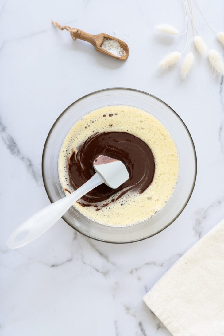 Molten chocolate lava cake is a decadent individual dessert, with a mind-blowing gooey chocolate center that flows out when you slice it.