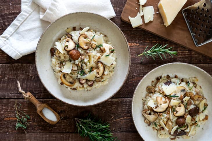 Mushroom and chestnut risotto is rich, creamy, and packed with earthy flavors. This restaurant-worthy dish never fails to impress!