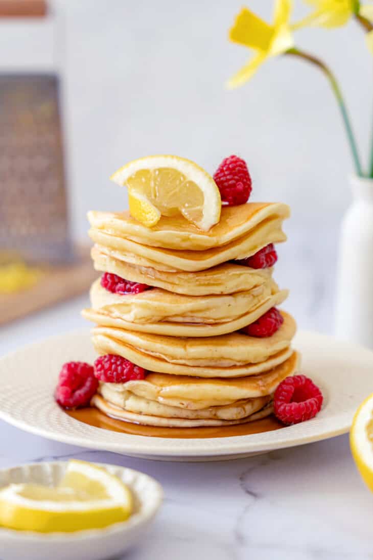 Light, fluffy and extremely moist lemon ricotta pancakes are the ultimate pancakes recipe. They are loaded with refreshing and lemony flavors.