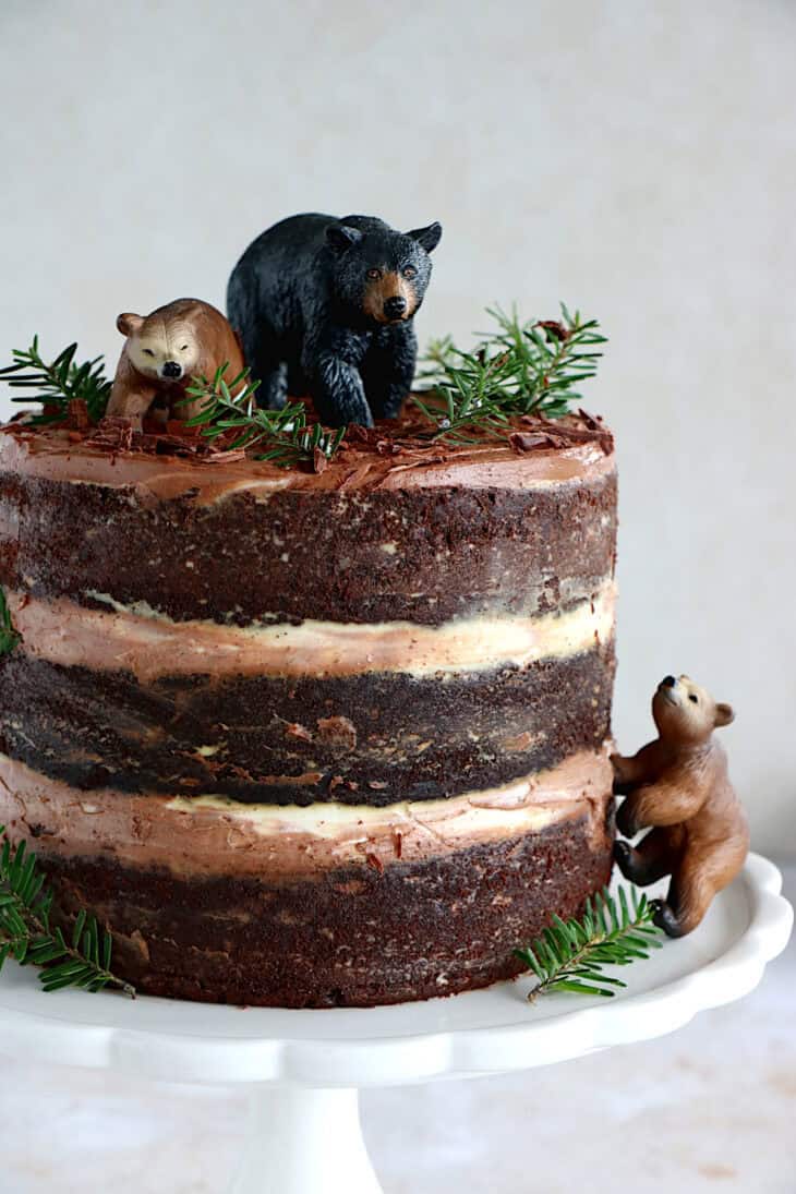 Ce layer cake au chocolat healthy est un fantastique gâteau d'anniversaire réalisé sans farine, sans beurre, et naturellement sucré.