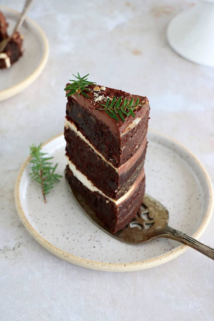 Ce layer cake au chocolat healthy est un fantastique gâteau d'anniversaire réalisé sans farine, sans beurre, et naturellement sucré.