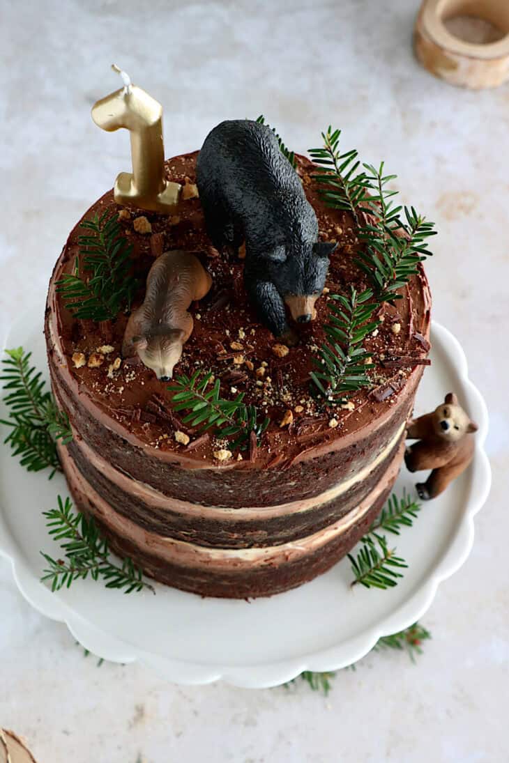 Ce layer cake au chocolat healthy est un fantastique gâteau d'anniversaire réalisé sans farine, sans beurre, et naturellement sucré.