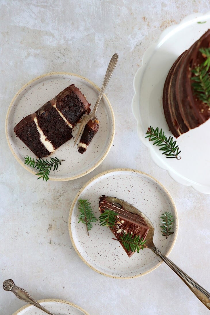 Ce layer cake au chocolat healthy est un fantastique gâteau d'anniversaire réalisé sans farine, sans beurre, et naturellement sucré.
