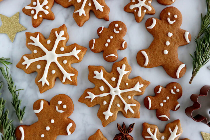 These gingerbread cookies are the ultimate holiday cookies. Easy to make, they're soft, sweet, warmly spiced, and very festive!