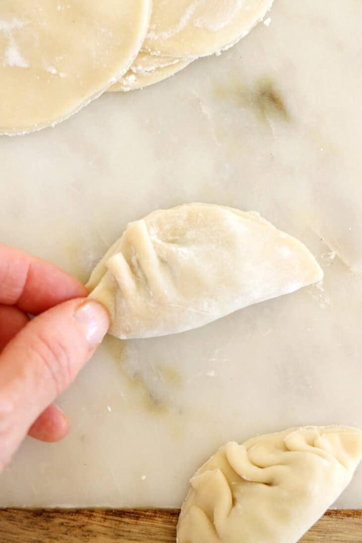 Learn how to make vegetable gyoza from scratch! These Japanese appetizers are tender, crispy on the bottom and loaded with umami flavors.