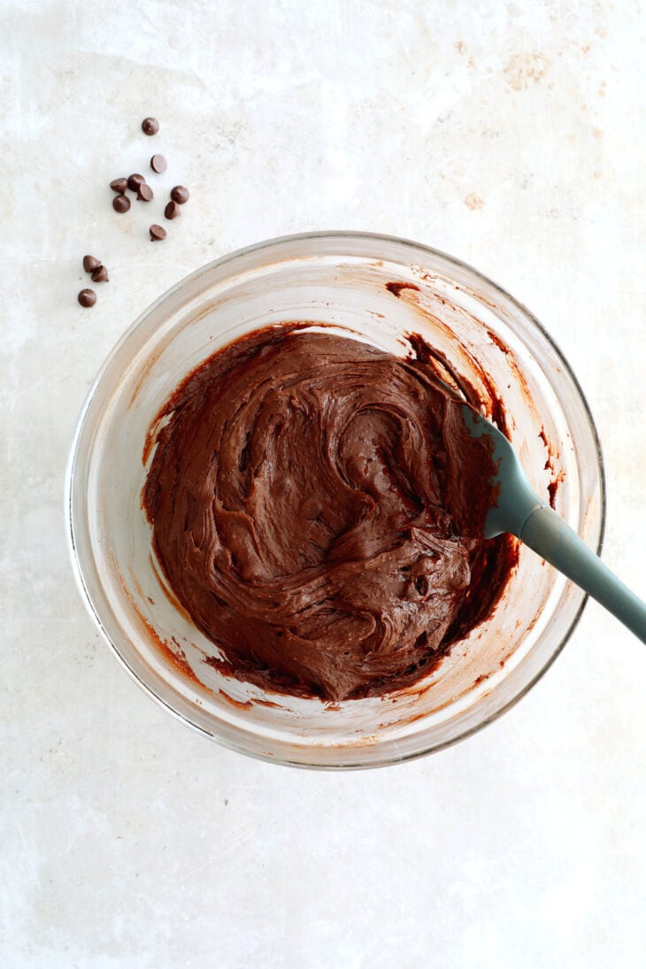 The best fudgy brownies feature a rich and moist chocolate center, with a shiny crackly top on the surface.