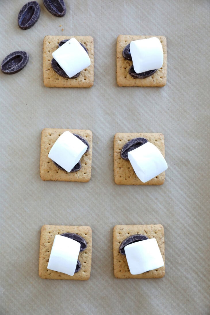 These utterly decadent s’mores chocolate chip cookies are inspired by those nostalgic campfire s’mores and made into a bakery-style dessert.